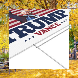 TRUMP VANCE Fist Pump Yard Sign
