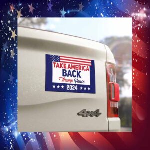 Take America Back 2024 Trump Vance Car Magnet