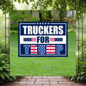Truckers For Trump Yard Sign