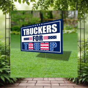 Truckers For Trump Yard Sign
