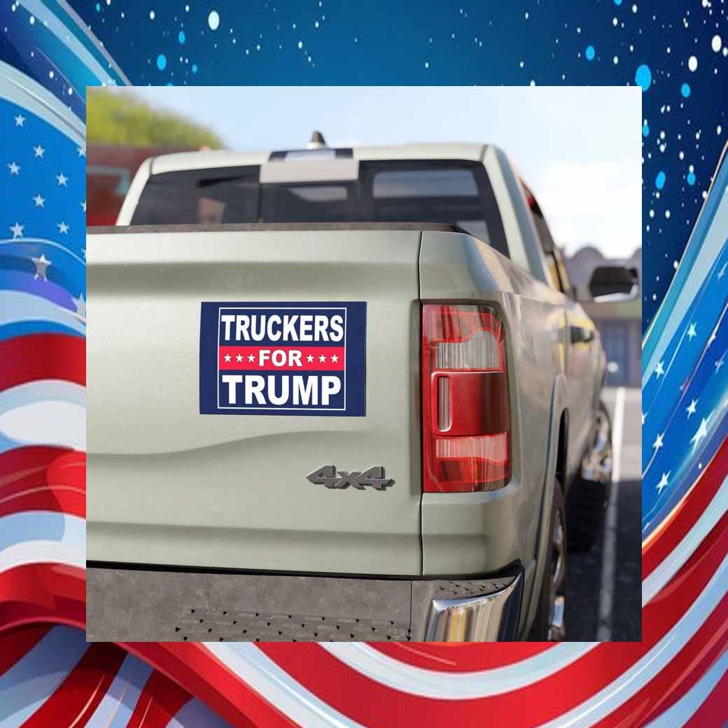 Truckers for Trump Car Magnet