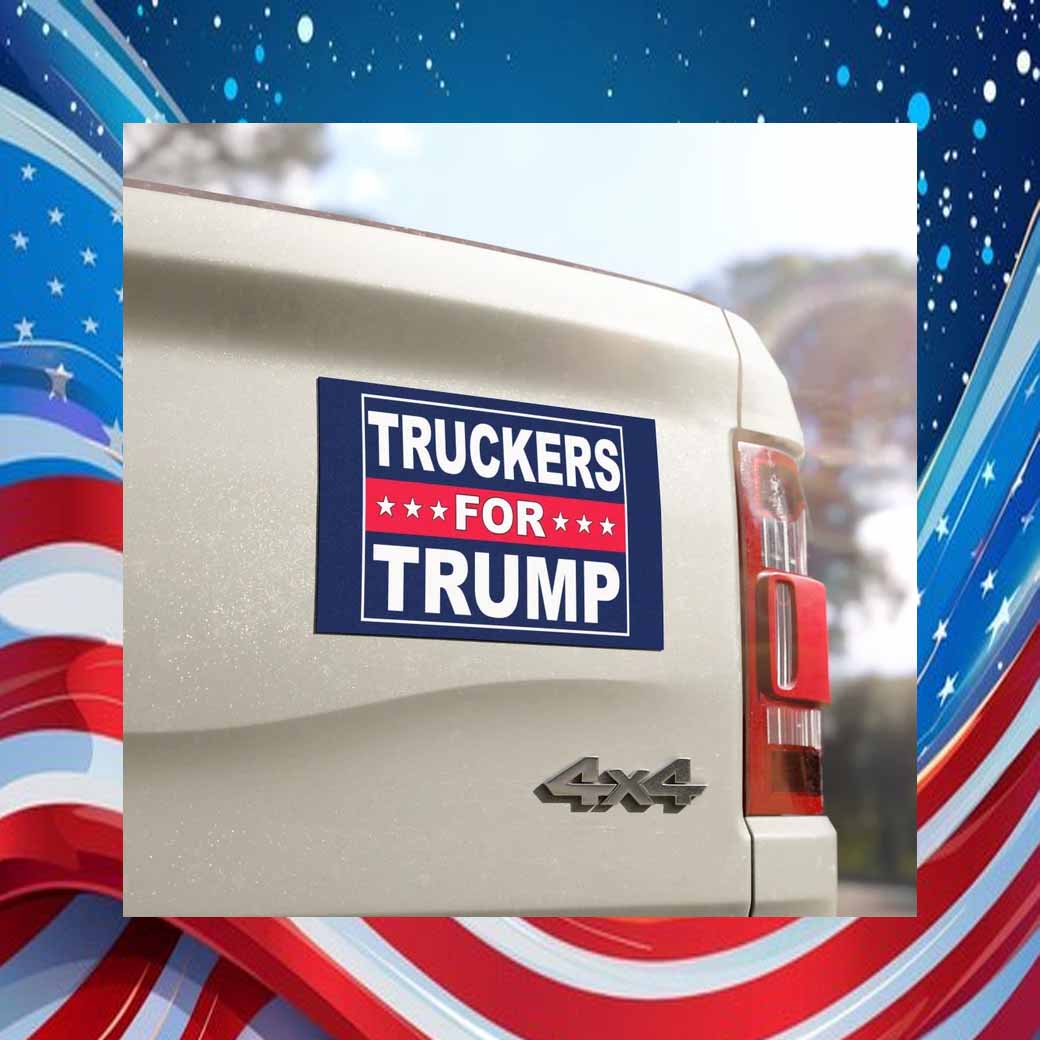 Truckers for Trump Car Magnet
