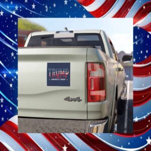 Trump 2024 America First Bumper Car Magnet