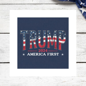 Trump 2024 America First Car Magnet
