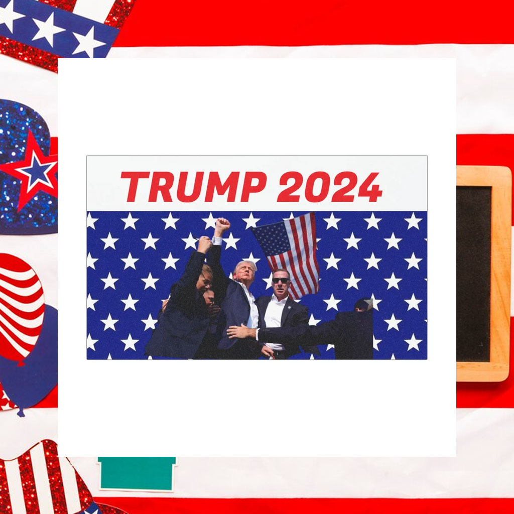 Trump 2024 Car Magnet- MAGA Rally