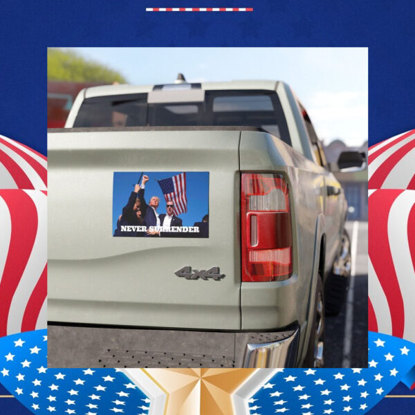 Trump 2024 Car Magnet- Never Surrender