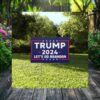 Trump 2024 Lets Go Brandon Yard Sign