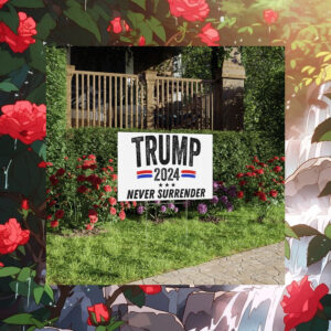 Trump 2024 Never Surrender Yard Sign