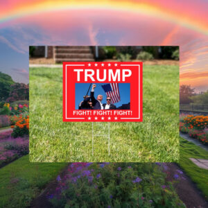 Trump 2024 Rally Yard Sign - Trump 2024 America Lawn Sign
