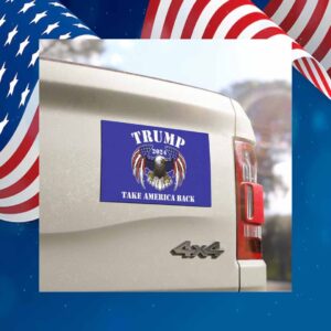 Trump 2024 Take America Back Bumpet Car Magnet