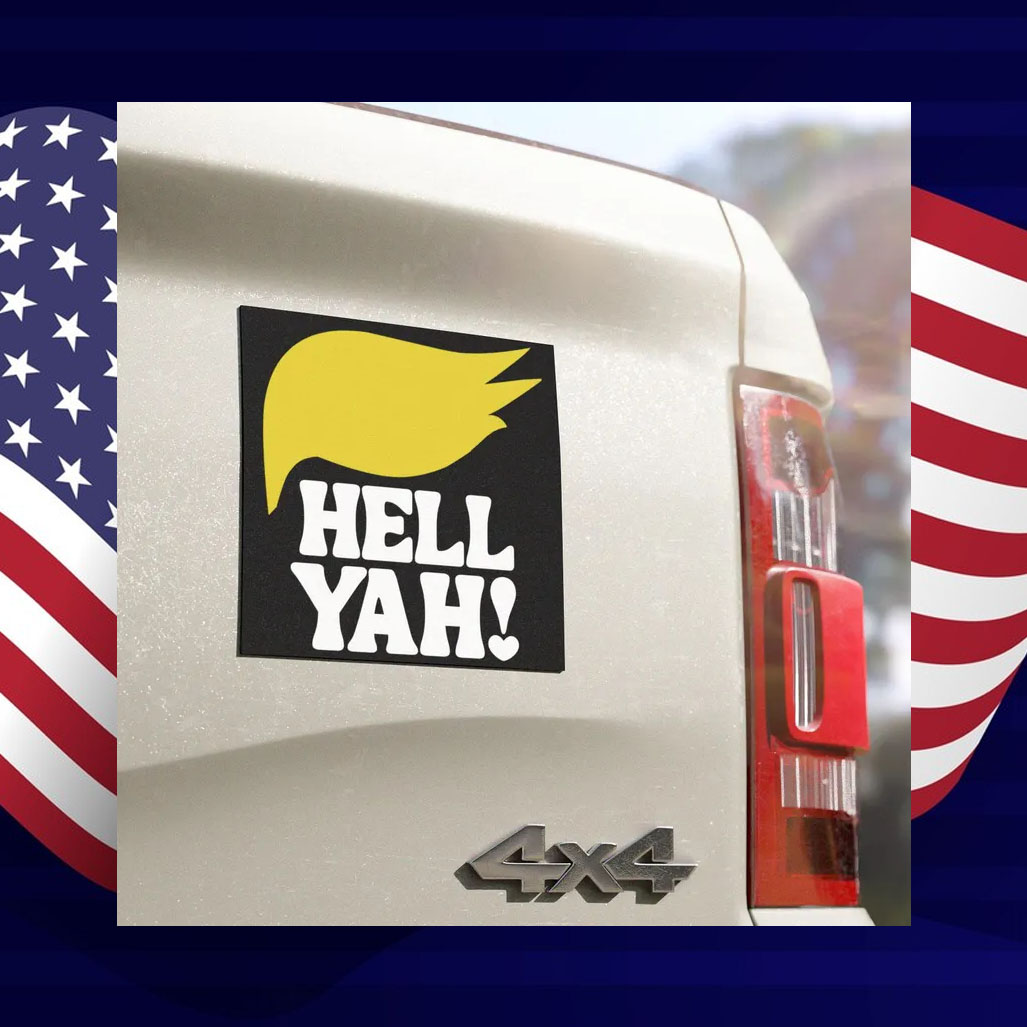 Trump 2024 The Hair Car Magnet