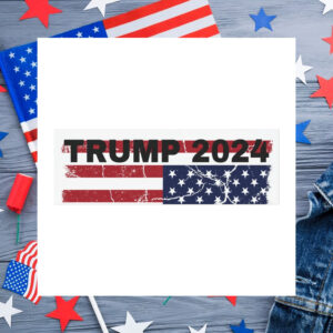 Trump 2024 Upside Down American Flag Car Magnets