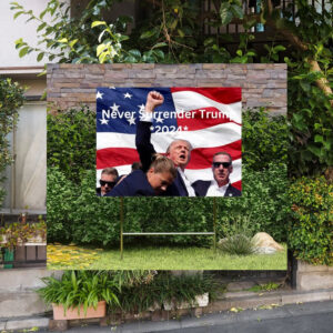 Trump 2024 election Yard Sign american flag donald trump Shot yard sign maga
