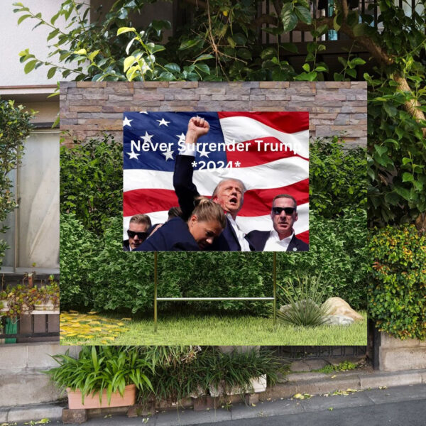 Trump 2024 election Yard Sign american flag donald trump Shot yard sign maga
