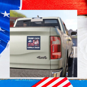 Trump Cash Kamala Crash 47 Car Magnet