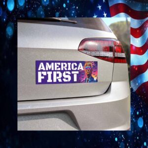 Trump Hero America First Car Magnet