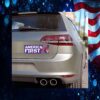 Trump Hero America First Car Magnet