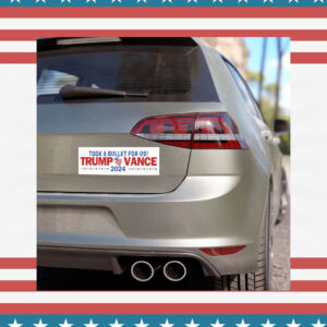 Trump Vance 2024 Car Magnet, Trump Vance Bumper Sticker