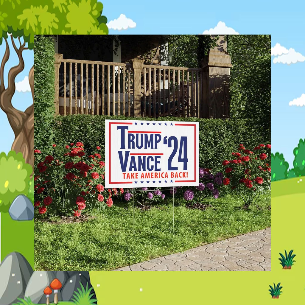 Trump Vance 2024 Lawn Sign