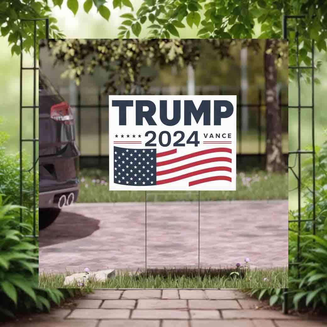 Trump Vance 2024 Lawn Yard Sign