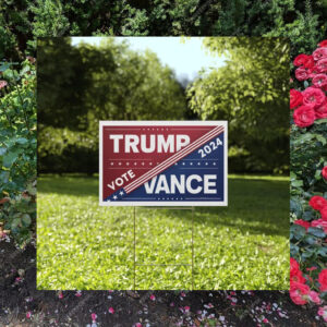 Trump Vance 2024 Presidential Election Plastic Yard Sign