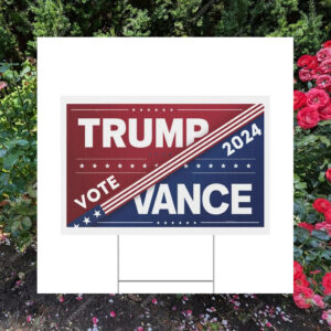 Trump Vance 2024 Presidential Election Plastic Yard Sign