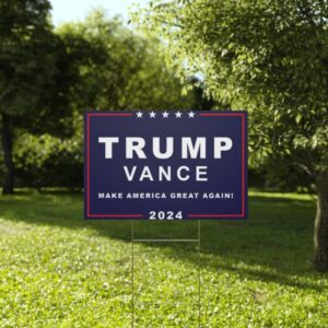 Trump Vance 2024 Rally Yard Sign