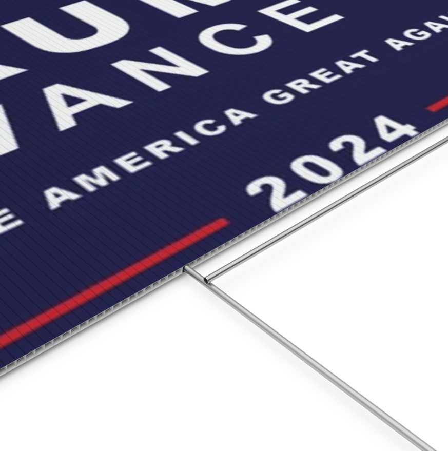 Trump Vance 2024 Rally Yard Sign
