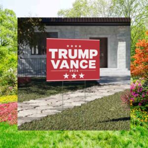 Trump Vance 2024 Red Yard Sign