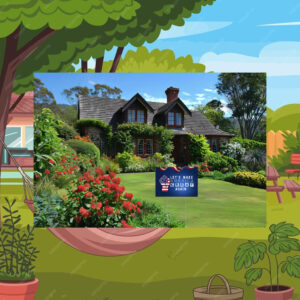 Trump Vance 2024 Yard Sign, Donald Trump President JD Vance Vice 2024 Yard Sign