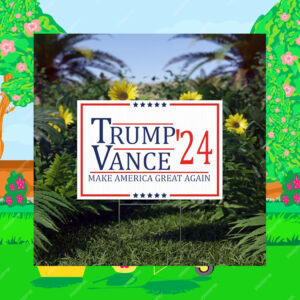 Trump Vance 2024 Yard Sign, Trump Vance Lawn Sign, Trump JD Vance 2024 Election Sign