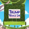 Trump Vance 24 Red White and Blue Political Election Yard Sign