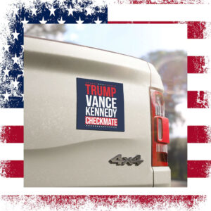 Trump Vance Kennedy Checkmate Car Magnet