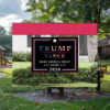 Trump & Vance Vote MAGA on black - Yard Sign