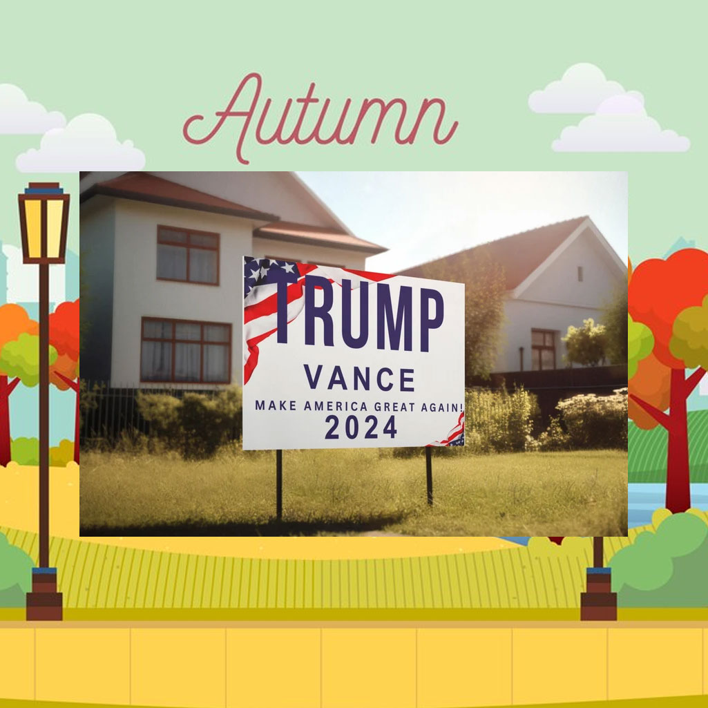 Trump Vance Yard Sign, Presidential Sign