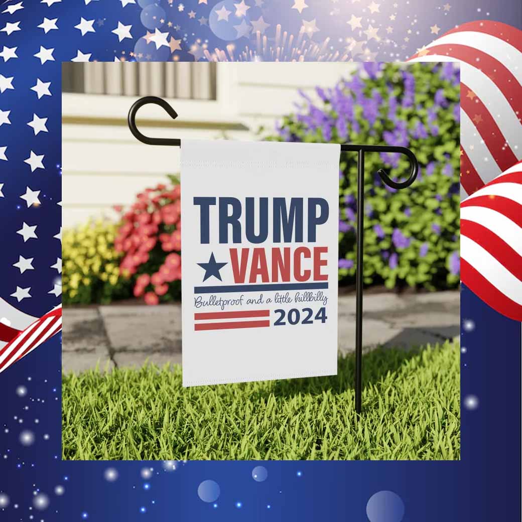 Trunp Vance Bulletgroof And A Little Hillbilleg Flag