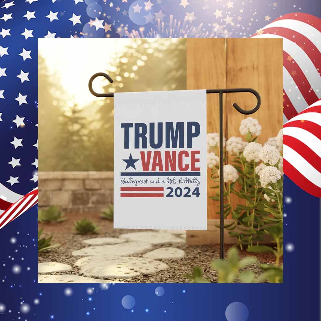 Trunp Vance Bulletgroof And A Little Hillbilleg Flag