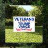 Veterans For Trump Vance Yard Sign