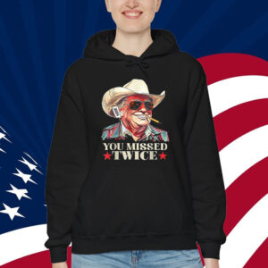 Western Trump Cowboy You Missed Trump 2024 USA Shirt