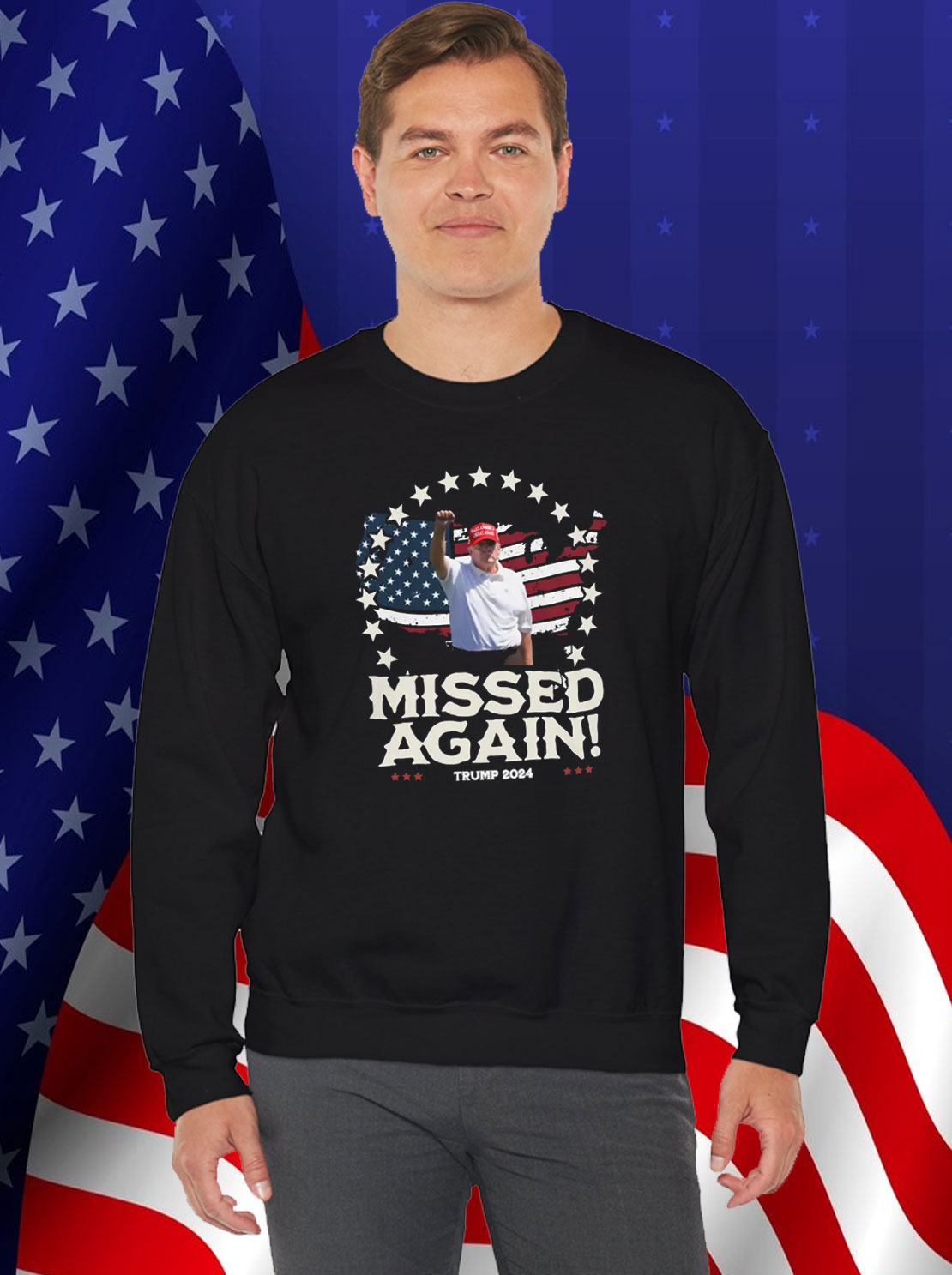 You Missed Again Donald Trump Republican Shirt