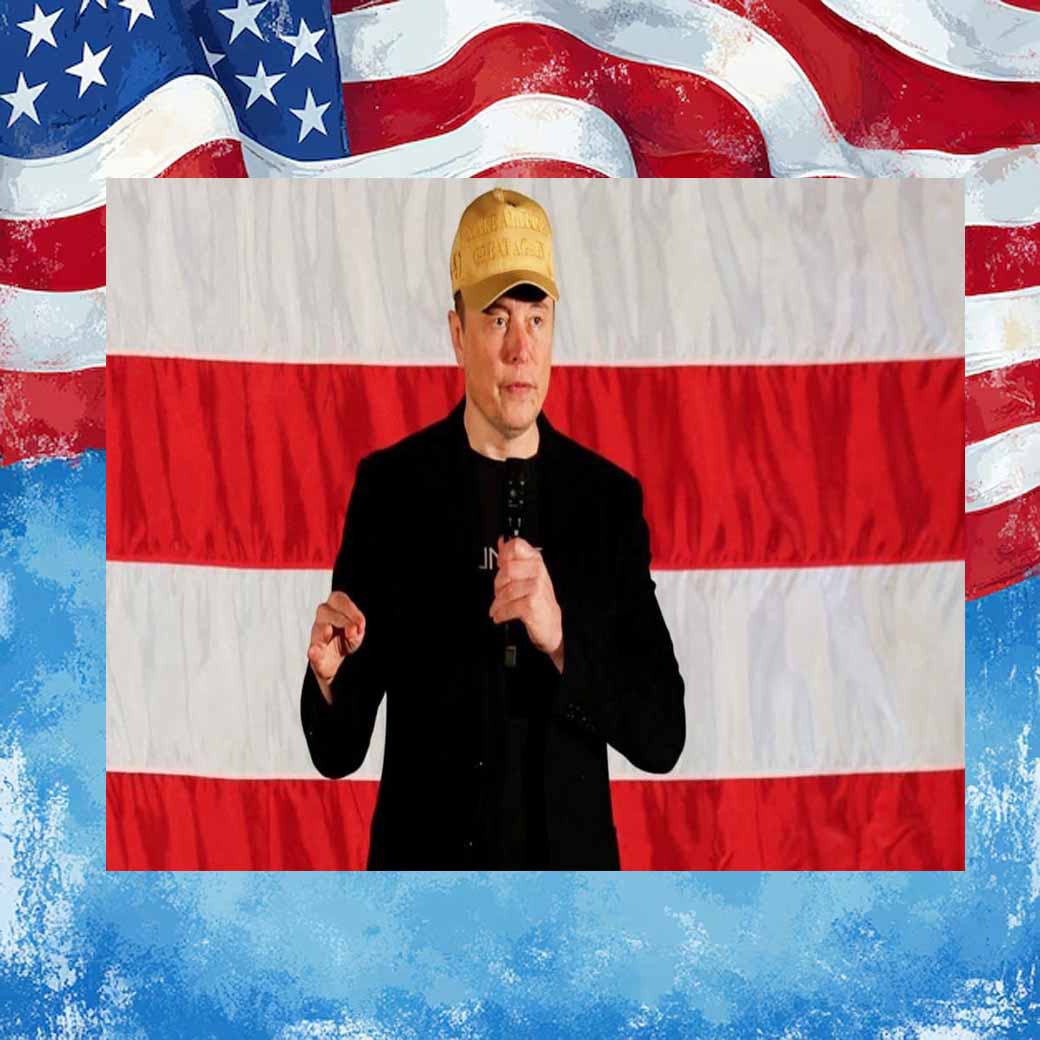 2024 Elon Musk Vote Trump MAGA Gold Hat