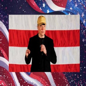 24' Elon Musk Vote President Donald Trump Make America Great Again Gold Hat