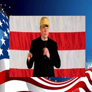 24' Elon Musk Vote Trump MAGA Gold Hat