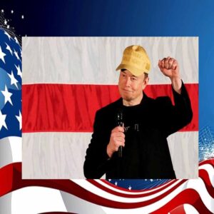 24' Elon Musk Vote Trump MAGA Gold Hat