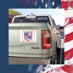 All Board The Trump Train 2024 Car Magnet