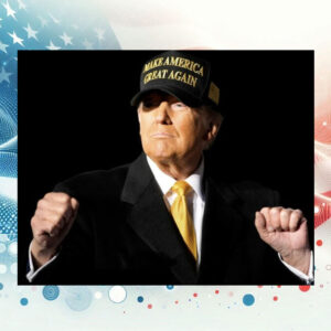 BLACK AND GOLD MAGA 2024 HAT