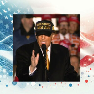 BLACK AND GOLD MAGA 2024 HAT