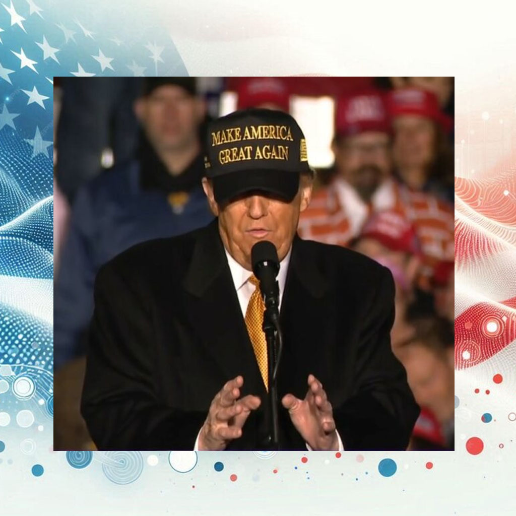 BLACK AND GOLD MAGA 2024 HAT