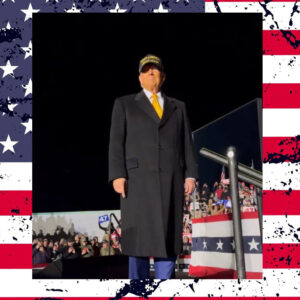 BLACK AND GOLD MAGA HAT
