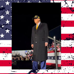 BLACK AND GOLD MAGA HAT